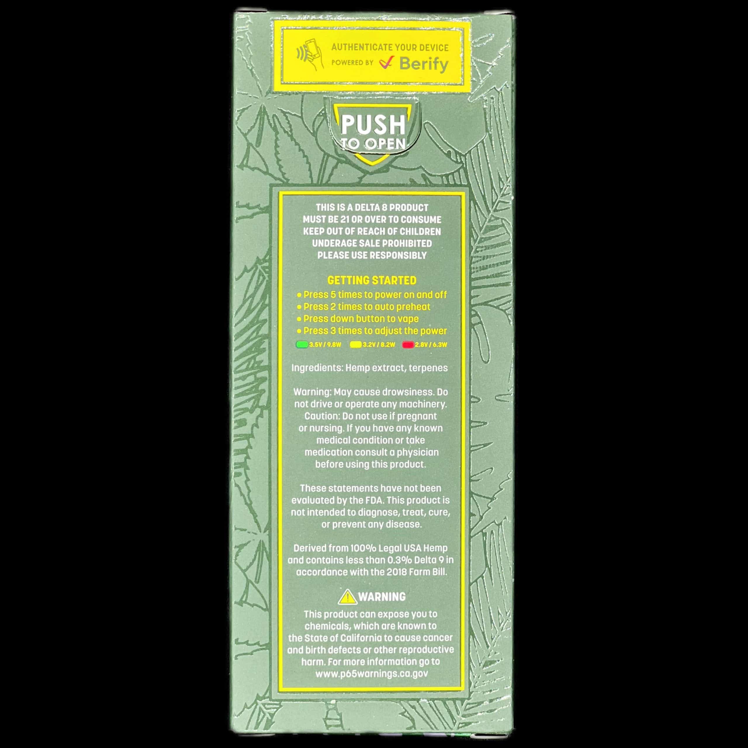 Hidden Hills 2G Disposable Blackberry Mamba | MyTHCBuddy.com Hidden Hills 2G Disposable Blackberry Mamba - Image 2